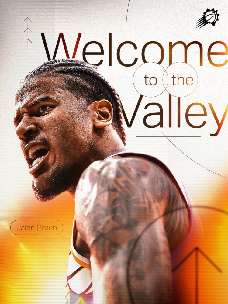 新的开始！太阳官方：欢迎杰伦-格林来到菲尼克斯