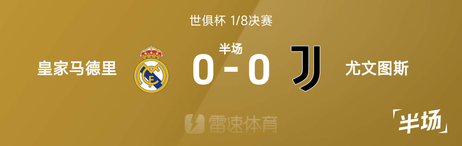 亚博-世俱杯半场：穆阿尼失单刀，贝林厄姆造险，皇马暂0-0尤文